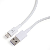 كابل شاحن Arizone® كابل نقل بيانات USB 2.0 سريع الشحن - أبيض - طول 1 متر